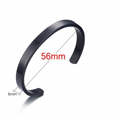 Čvrste zlatne ravne narukvice od 6 mm 8 mm s manžetama za muškarce Narukvice Narukvice Brazalet Bileklik Narukvice