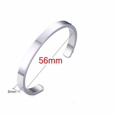 Čvrste zlatne ravne narukvice od 6 mm 8 mm s manžetama za muškarce Narukvice Narukvice Brazalet Bileklik Narukvice