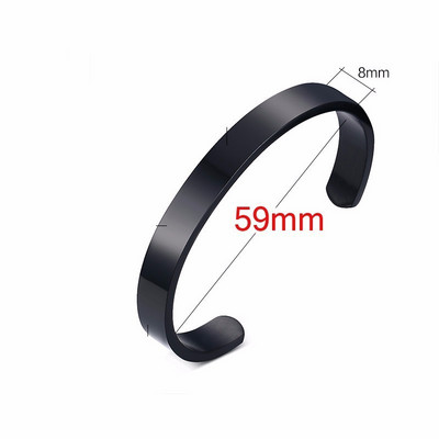 Čvrste zlatne ravne narukvice od 6 mm 8 mm s manžetama za muškarce Narukvice Narukvice Brazalet Bileklik Narukvice