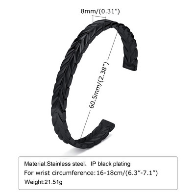 Ανδρικό βραχιόλι με μανσέτες, βραχιόλι με μανσέτες από ανοξείδωτο ατσάλι, ανδρικό βραχιόλι, βραχιόλι στοίβαξης, κοσμήματα ανδρών