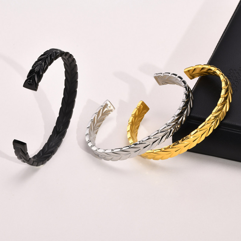 Ανδρικό βραχιόλι με μανσέτες, βραχιόλι με μανσέτες από ανοξείδωτο ατσάλι, ανδρικό βραχιόλι, βραχιόλι στοίβαξης, κοσμήματα ανδρών