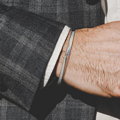 FÉRFI BANGLE VIKING TWIST mandzsetta karkötő rozsdamentes acélból MOEBIUS BRAZALETS AJÁNDÉK