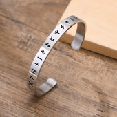 Muške nordijske vikinške narukvice s manžetama od nehrđajućeg čelika