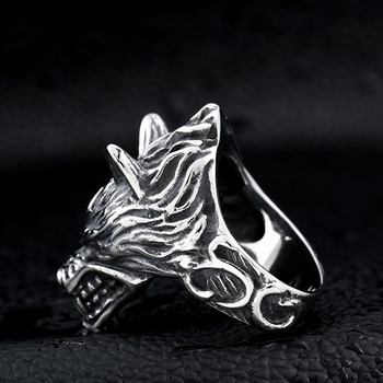 5 стила Vintage Punk Wind Wolf Bull Ring Lizard Spartan Mask Rings Rock Hip Hop Мъжки пръстени Бижута Drop Shipping