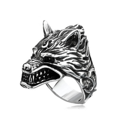 5 stiluri vintage punk vânt lup taur inel șopârlă masca spartană inele rock hip hop inel pentru bărbați bijuterii drop shipping