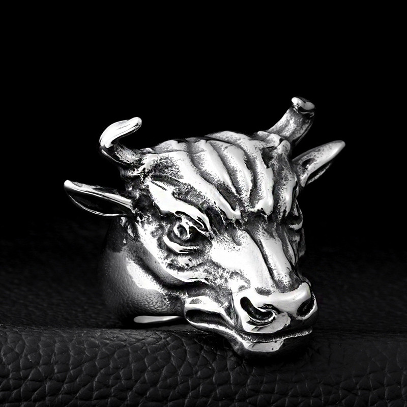 5 stiluri vintage punk vânt lup taur inel șopârlă masca spartană inele rock hip hop inel pentru bărbați bijuterii drop shipping