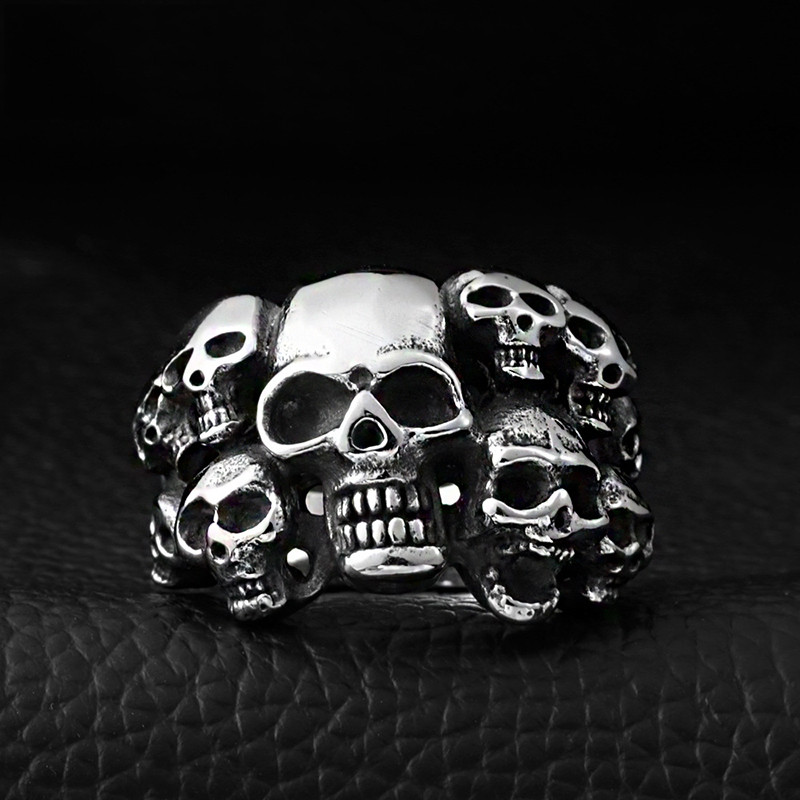 5 stiluri vintage punk vânt lup taur inel șopârlă masca spartană inele rock hip hop inel pentru bărbați bijuterii drop shipping