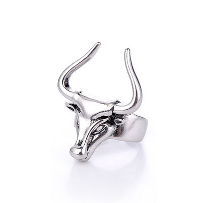 Retro velns aitu gredzens panks pārspīlēts gars Čūska Gredzens Varde Dzīvnieks Personība Stereoskopisks atvērums regulējams gredzens rotaslietas