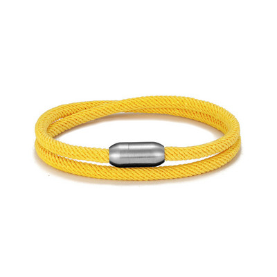 MKENDN divatos férfi túlélő karkötő kültéri kemping mentő sürgősségi kötél karkötő nőknek rozsdamentes acél mágneses sportcsat