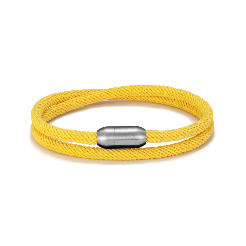 MKENDN divatos férfi túlélő karkötő kültéri kemping mentő sürgősségi kötél karkötő nőknek rozsdamentes acél mágneses sportcsat