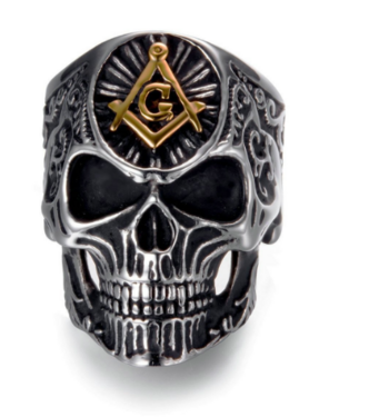 Νέο Exaggerated Skull Head Ring Ανδρικό Δαχτυλίδι Hip Hop Horror Skull Number 13 Μεταλλικά αξεσουάρ δαχτυλιδιών Κοσμήματα για πάρτι