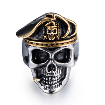 Classic Skull Ring Men Rock Biker Jewelry Officer Special Forces