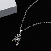 Kreatív koponya medál nyaklánc férfiaknak női uniszex gótikus halloween ékszerek hip hop punk női férfi kiegészítők ajándék