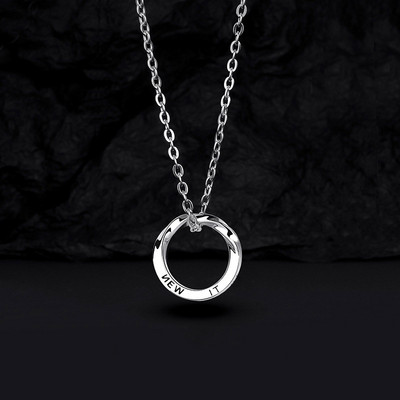 Nove moderne nordijske vikinške ogrlice za muškarce od nehrđajućeg čelika, upleteni Mobius okrugli privjesak, geometrijski ovratnik, muški lančići, nakit, poklon