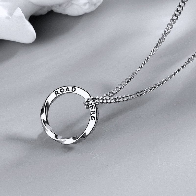 Nove moderne nordijske vikinške ogrlice za muškarce od nehrđajućeg čelika, upleteni Mobius okrugli privjesak, geometrijski ovratnik, muški lančići, nakit, poklon