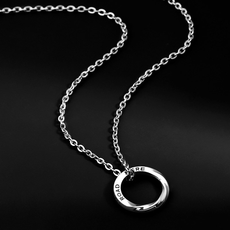 Nove moderne nordijske vikinške ogrlice za muškarce od nehrđajućeg čelika, upleteni Mobius okrugli privjesak, geometrijski ovratnik, muški lančići, nakit, poklon