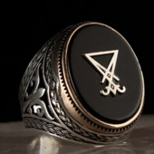 Vintažinis dviejų atspalvių rankų darbo turkiškas vyriškas žiedas, kūrybiškas raižinio raštas, inkrustuotas juodais cirkonio pankroko žiedais, 2021 m. madingi papuošalai