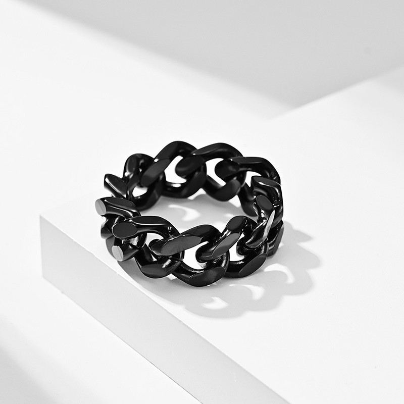 8mm Cuba ketisõrmus Homme titaanist terassõrmus meestele, naistele üks sõrmus HipHop Rock Ehted Aksessuaaride hulgimüük