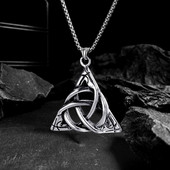 Νέο κολιέ Kpop Irish Celtic Knot Κρεμαστό Κολιέ ανδρικά Hip Hop Long Chain κολιέ για γυναίκες Κοσμήματα λαιμού Gothic Streetwear Fashion