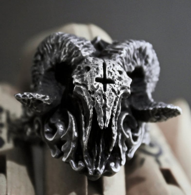 Ανδρικά κοσμήματα Μοναδικά Punk Gothic Devil Demon Skull Rings για άντρες Hip Hop Punk Party Δώρο γενεθλίων κοσμήματα Anillo Hombre Regalos