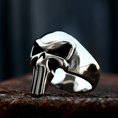 Gooti punk Satanic Devil Skull Ring Vintage Steampunk meeste roostevabast terasest sõrmus Hiphop Mootorrataste Rock Biker Ehted Hulgimüük