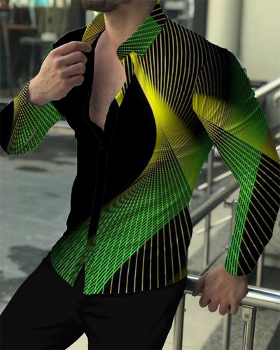 Modne muške košulje visoke kvalitete 2023. Košulje na kopčanje Ležerne dizajnerske majice dugih rukava s printom Muške muške majice na rever