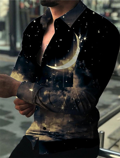 2023. gada vīriešu topi Luksusa sabiedrisks vīriešu krekls, pogāms krekls, ikdienišķs rūtains apdrukas krekls ar garām piedurknēm.