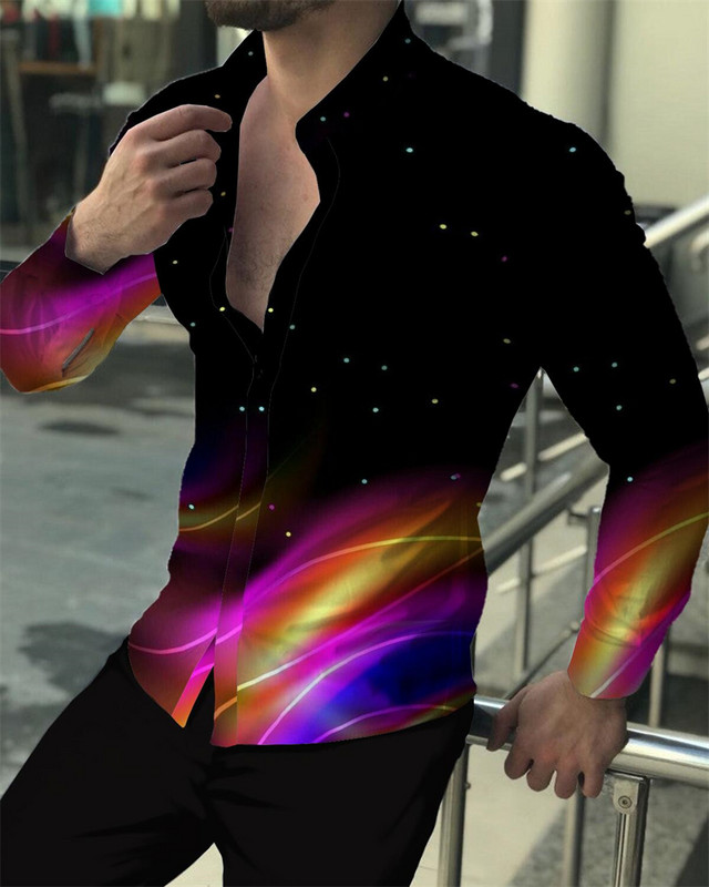 2023. gada vīriešu topi Luksusa sabiedrisks vīriešu krekls, pogāms krekls, ikdienišķs rūtains apdrukas krekls ar garām piedurknēm.