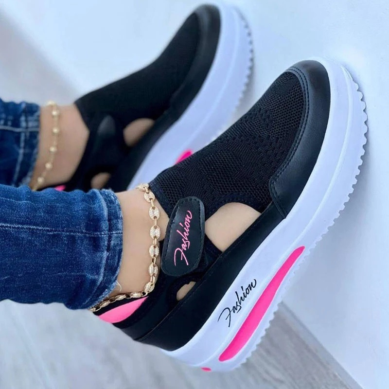 2023 Női tornacipő Platform Alkalmi, Légáteresztő Sport Design Vulkanizált cipők Divat Tenisz Női Lábbeli Zapatillas Mujer