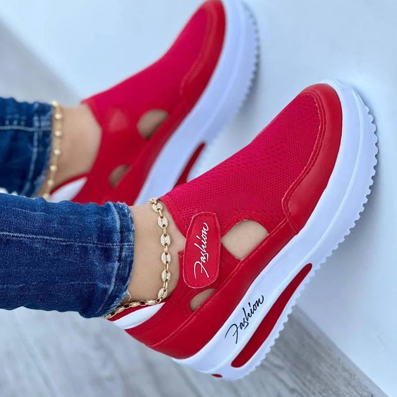 2023 Női tornacipő Platform Alkalmi, Légáteresztő Sport Design Vulkanizált cipők Divat Tenisz Női Lábbeli Zapatillas Mujer