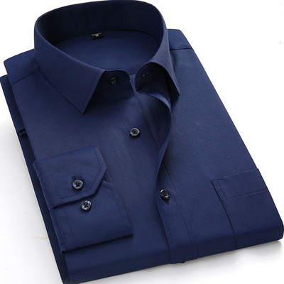Ανδρικά πουκάμισα New Fashion Twill Μασίφ επαγγελματικό επίσημο μακρυμάνικο λευκό μπλε μωβ Μαύρο κομψό ανδρικό κοινωνικό πουκάμισο