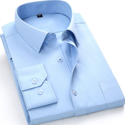 Ανδρικά πουκάμισα New Fashion Twill Μασίφ επαγγελματικό επίσημο μακρυμάνικο λευκό μπλε μωβ Μαύρο κομψό ανδρικό κοινωνικό πουκάμισο