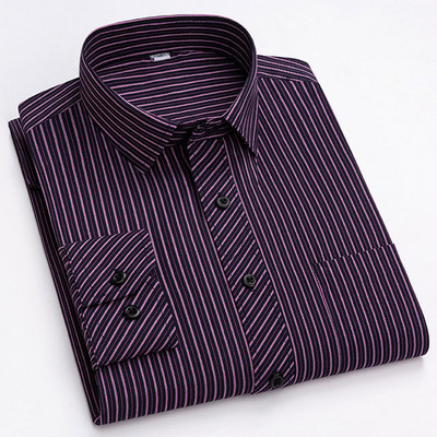 Ανδρικά πουκάμισα New Fashion Twill Μασίφ επαγγελματικό επίσημο μακρυμάνικο λευκό μπλε μωβ Μαύρο κομψό ανδρικό κοινωνικό πουκάμισο