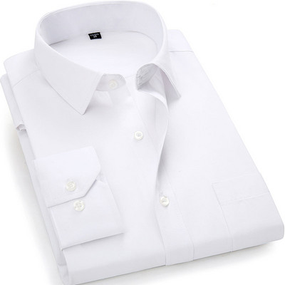 Ανδρικά πουκάμισα New Fashion Twill Μασίφ επαγγελματικό επίσημο μακρυμάνικο λευκό μπλε μωβ Μαύρο κομψό ανδρικό κοινωνικό πουκάμισο