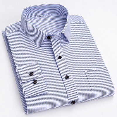 Ανδρικά πουκάμισα New Fashion Twill Μασίφ επαγγελματικό επίσημο μακρυμάνικο λευκό μπλε μωβ Μαύρο κομψό ανδρικό κοινωνικό πουκάμισο