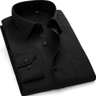 Ανδρικά πουκάμισα New Fashion Twill Μασίφ επαγγελματικό επίσημο μακρυμάνικο λευκό μπλε μωβ Μαύρο κομψό ανδρικό κοινωνικό πουκάμισο