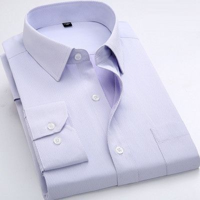 Ανδρικά πουκάμισα New Fashion Twill Μασίφ επαγγελματικό επίσημο μακρυμάνικο λευκό μπλε μωβ Μαύρο κομψό ανδρικό κοινωνικό πουκάμισο