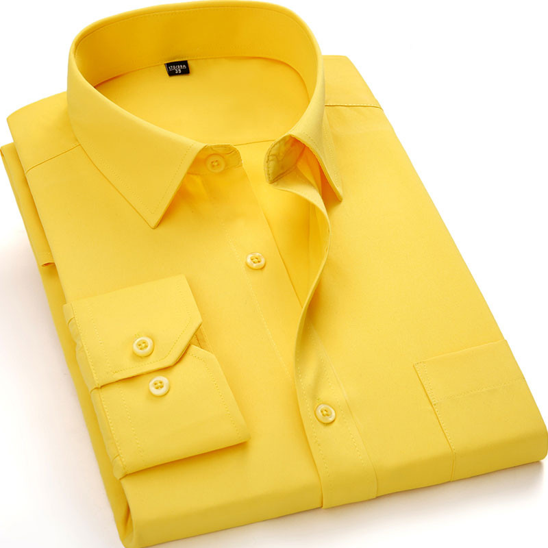 Ανδρικά πουκάμισα New Fashion Twill Μασίφ επαγγελματικό επίσημο μακρυμάνικο λευκό μπλε μωβ Μαύρο κομψό ανδρικό κοινωνικό πουκάμισο