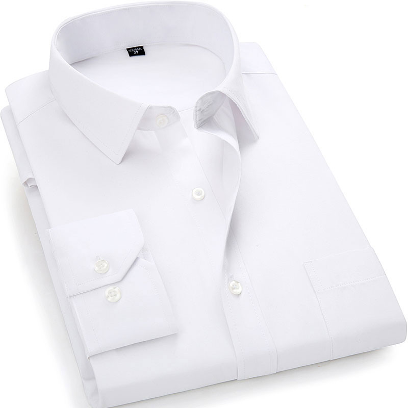 Ανδρικά πουκάμισα New Fashion Twill Μασίφ επαγγελματικό επίσημο μακρυμάνικο λευκό μπλε μωβ Μαύρο κομψό ανδρικό κοινωνικό πουκάμισο