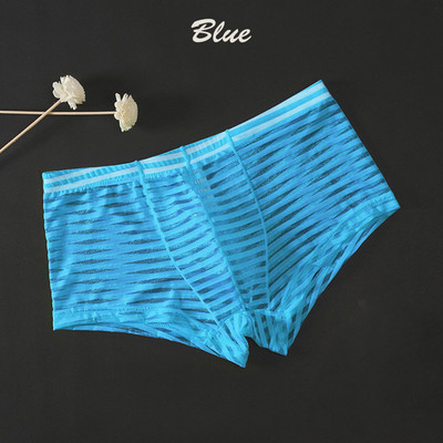 Meeste Bokserid Aluspüksid Mood Läbipaistvad Aluspüksid Triibulised Madalad Aluspüksid Seksikas meeste aluspesu Meeste Body Pagasipüksid