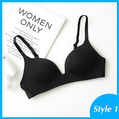 Σουτιέν χωρίς ραφές για γυναίκες Push Up Bras No Wire Brassiere AB Cup Εσώρουχα Sexy Bralette Three Quarters (3/4 Cup) εσώρουχα