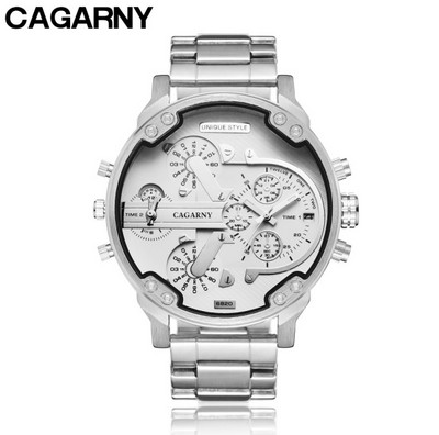 Kvarcni satovi za muškarce Vrhunska luksuzna marka Cagarny Fashion Business Muški ručni sat Gold Steel Muški ručni sat Relogio Masculino
