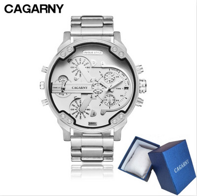 Kvarcni satovi za muškarce Vrhunska luksuzna marka Cagarny Fashion Business Muški ručni sat Gold Steel Muški ručni sat Relogio Masculino
