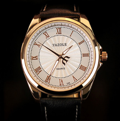 Marca YAZOLE Ceas de lux pentru bărbați Ceas de mână în stil vintage de afaceri pentru bărbați cu curea din piele Ceas de mână pentru bărbați Relojes Hombre 2023