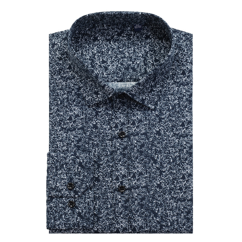 SHAN BAO zīmola vīriešu krekls ar ziedu apdruku 2022. gada pavasara jauna tendence vīriešu brīvs krekls ar garām piedurknēm 5XL 6XL 7XL 8XL 9XL 10XL