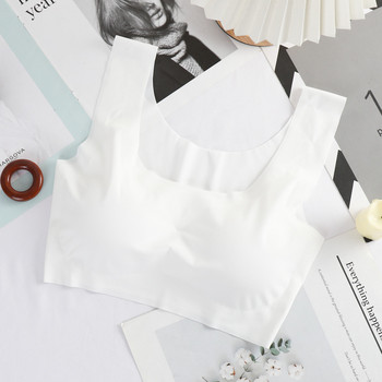Ice Silk Sleep Bralette за жени Секси бельо Безшевна жилетка Дамско бельо Yoga Sports Bralette нижнее белье женское