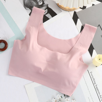 Ice Silk Sleep Bralette за жени Секси бельо Безшевна жилетка Дамско бельо Yoga Sports Bralette нижнее белье женское