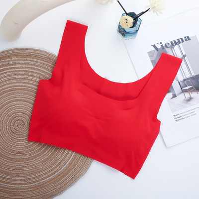 Ice Silk Sleep Liemenėlė moterims Seksualus apatinis trikotažas Besiūlė liemenė Moteriški apatiniai Joga Sportiniai Bralette нижнее белье женское