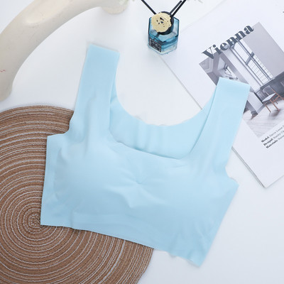 Ice Silk Sleep Liemenėlė moterims Seksualus apatinis trikotažas Besiūlė liemenė Moteriški apatiniai Joga Sportiniai Bralette нижнее белье женское