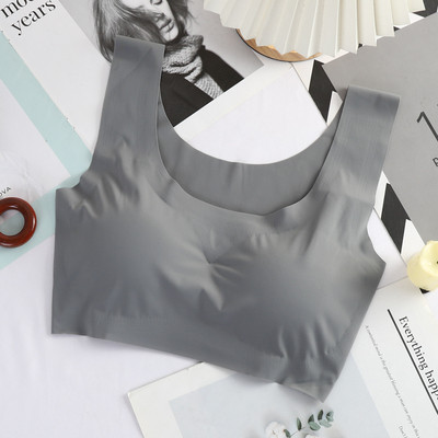 Ice Silk Sleep Liemenėlė moterims Seksualus apatinis trikotažas Besiūlė liemenė Moteriški apatiniai Joga Sportiniai Bralette нижнее белье женское